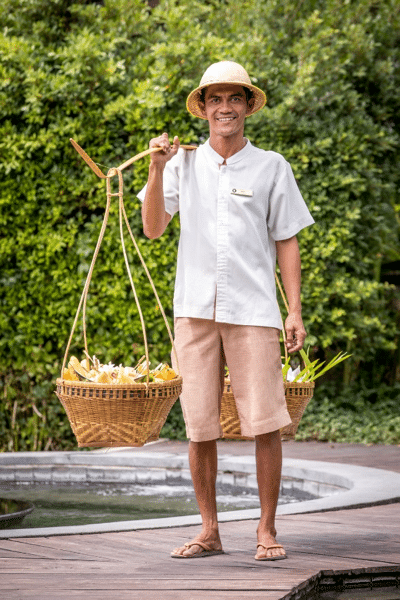 Outrigger Koh Samui Beach Resort Fruit vendor