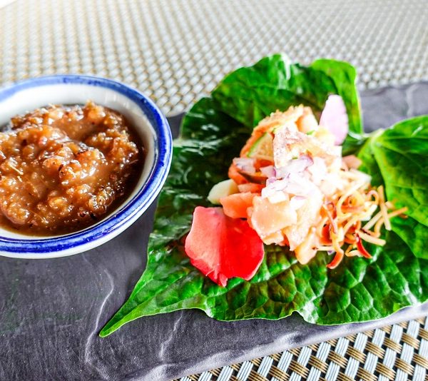 Wild Salmon miang brews ques by Crave L